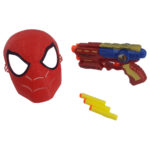 تفنگ و ماسک مدل مرد عنکبوتی